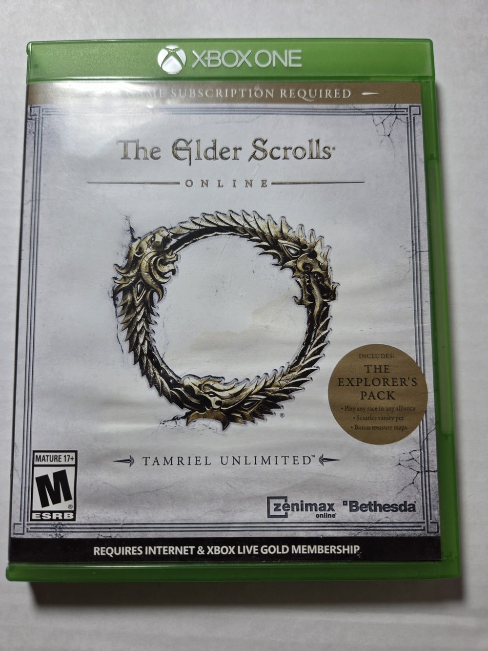 Bethesda EldeThe Elder Scrolls Online: Tamriel Unlimited - Xbox One (White/Gold)